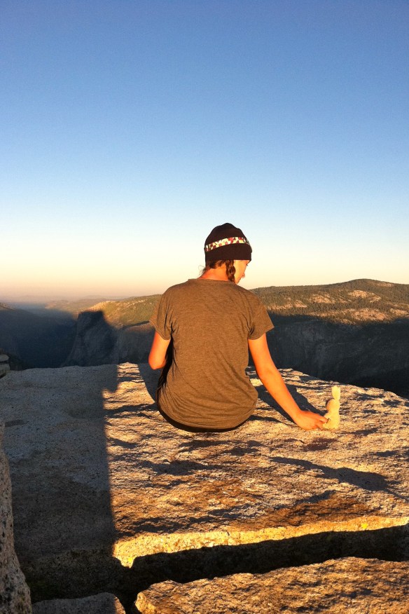 When I was scared, she held my hand.